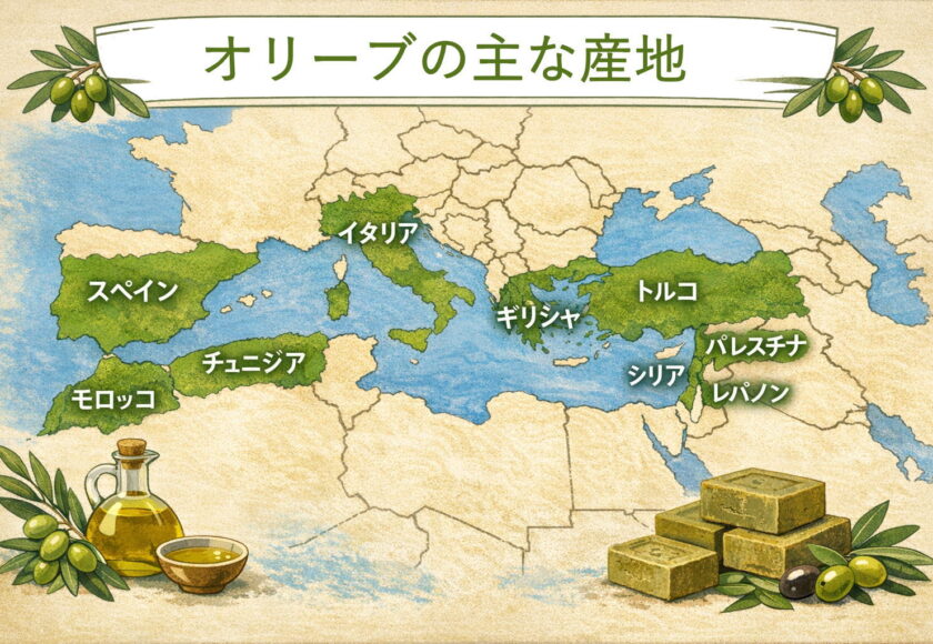 >オリーブの主な産地一覧と特徴｜国と地域ごとの違いを解説