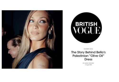 ベラ・ハディッドが語るパレスチナ｜オリーブオイルドレスに込められた想い