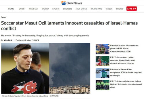 メスト・エジルが語るパレスチナ